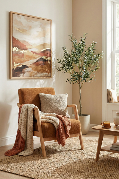 Zem Favela Bohem Berjer Natürel Ahşap, Hardal