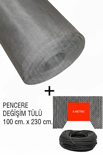Kamataş Fiberglas Sineklik Teli, 100x230 Cm. Sinek Tülü + 6m Fitil
