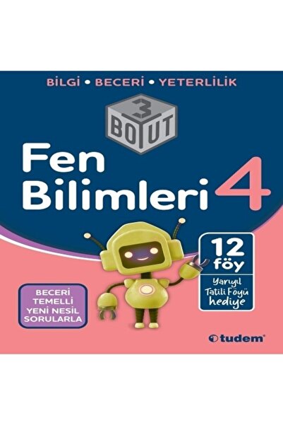 Tudem Yayınları 4 Sınıf Fen Bilimleri 3 Boyut Soru Bankası