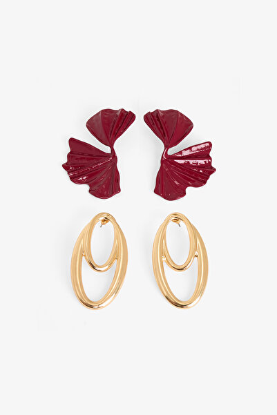 Penti Златист комплект от 2 броя обеци Monica