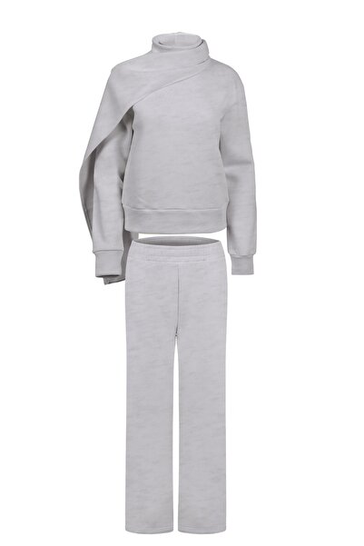 La Sarta Σετ φόρμας St. Moritz με λεπτομέρεια σάλιου σε γκρι χρώμα