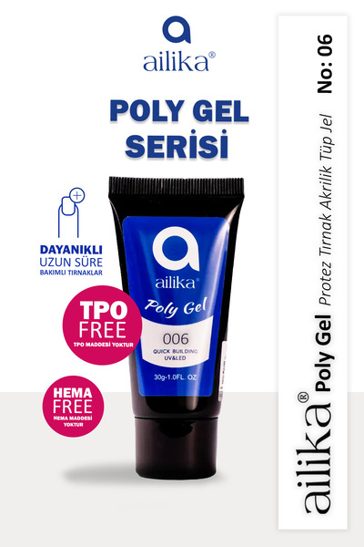 Ailika Poly Jel Tips Poly Jeli 30gr No:006