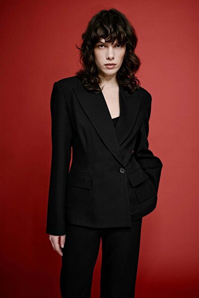 VATKALI Cep detaylı kruvaze ceket - Premium Edition