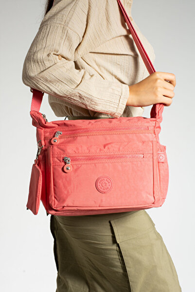 MEGA BAG M 211 Krinkle Fabric Shoulder Bag – Rain Resistant – with Removable ...