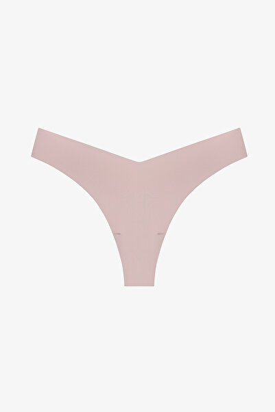 Penti Rose Dried Flower Non-Marking Laser Cut V-Cut Thong Panties