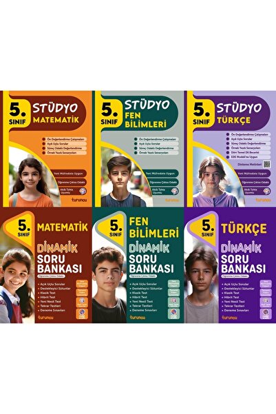 Tudem Yayınları Tudem 2025 5. Sınıf Matematik + Fen + Türkçe Stüdyo + Dinamik...