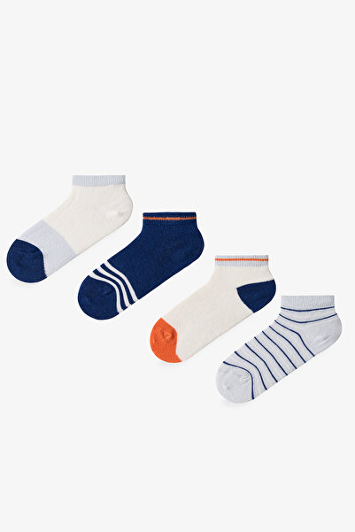 Penti Șosete colorate pentru băieți Stripe Sky, pachet de 4