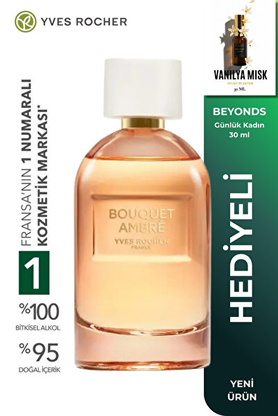 Yves Rocher Yeni Kehribar Çiçeksi Kadın Parfümü Acı Portakal İris ve Tütsü No...