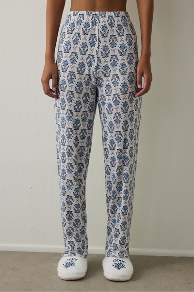 Penti Pantaloni de pijama cu efect termic Floral Tea Time