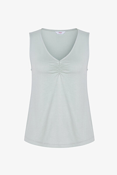 Penti Light Green Serenity Solid Athlete Pajama Top