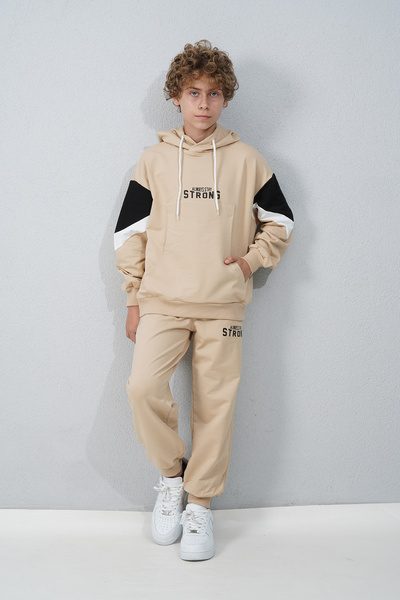 HayKids Σετ αθλητικής φόρμας με κουκούλα με κουκούλα για αγόρια με δύο κορδόνια