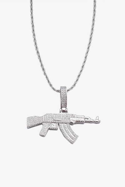 No Future Iced Out Ak-47 Kolye