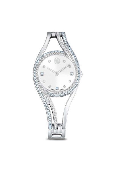 Swarovski ساعة هايبرولا هالكينج بسوار، صناعة سويسرية، ستانلس ستيل