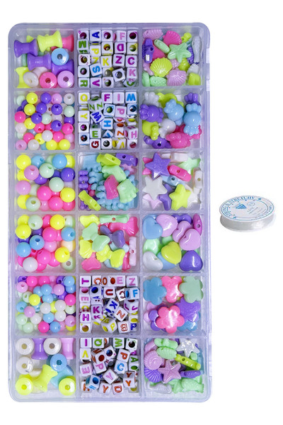 By MO Accessories Σετ κατασκευής κοσμημάτων με γράμματα με γεμάτες χάντρες γι...