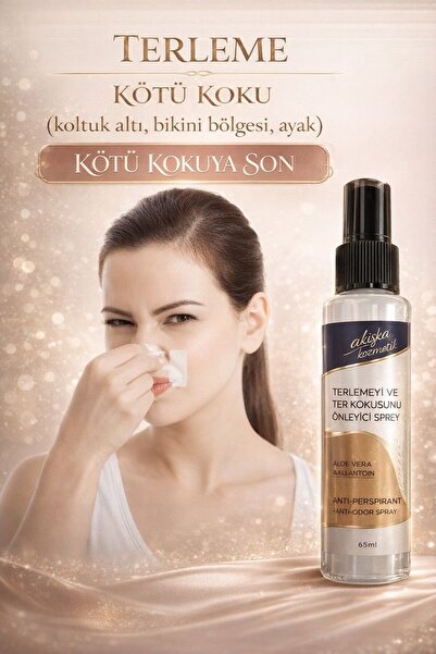 akiska Koltuk Altı-Özel Bölge- El Ayak Kötü Koku Terleme Önleyici Sprey 65 ml