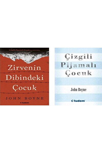 Tudem Yayınları John Boyne 2 Kitap Set Çizgili Pijamalı Çocuk Zirvenin Dibind...