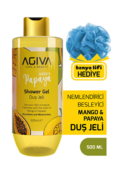 Agiva Care&Beauty Mango&Papaya Özlü Besleyici ve Nemlendirici Duş Jeli