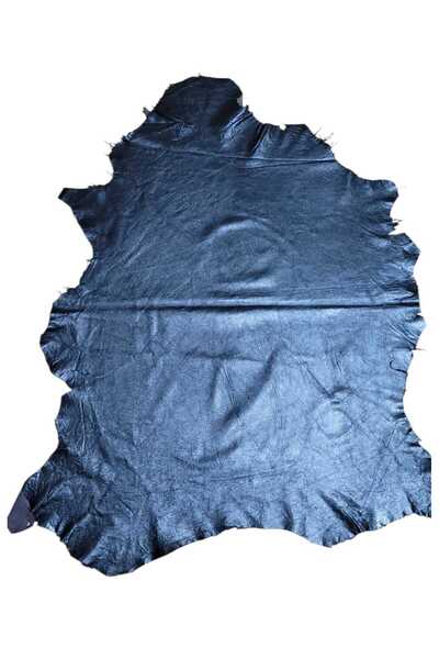 ELİS Hakiki (GERÇEK) Sedefli Lacivert Kuzu Derisi 65x75cm