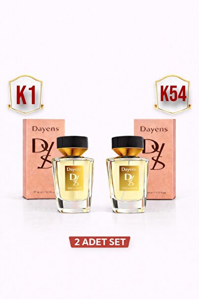 K-1 Meyvemsi Odunsu Kadın Parfüm 50 ml EDP + K-54 Temiz Floral Kadın Parfüm 50 ml EDP