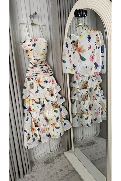 NUHAIRa Chiffon computer print, color: navy and black