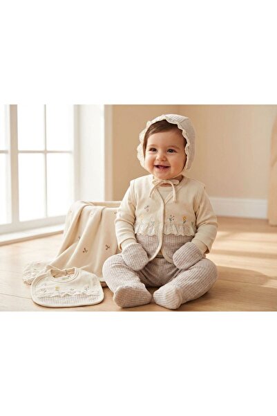 Gaye Girl's Floral Scalloped 10-Piece Hospital Discharge Bodysuit Set - 100% ...