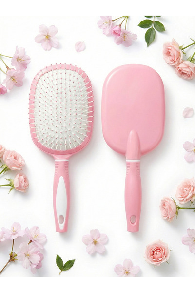 Rayan & Hoor Style Cutie Premium Soft Tip Candy Pink Hair Brush 🎀 💖
