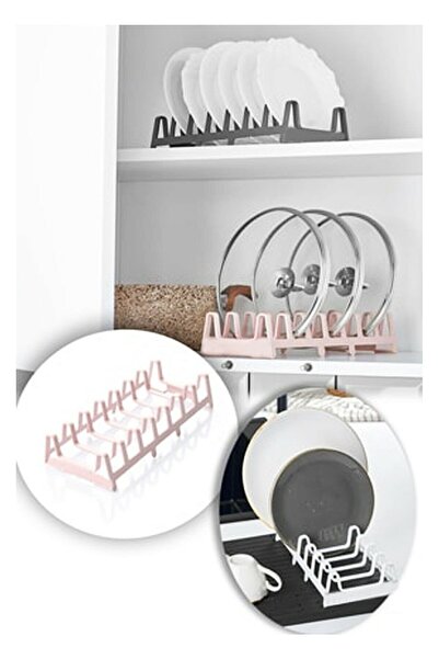Twin Store Pot Lid Organizer - Practical Plate Holder