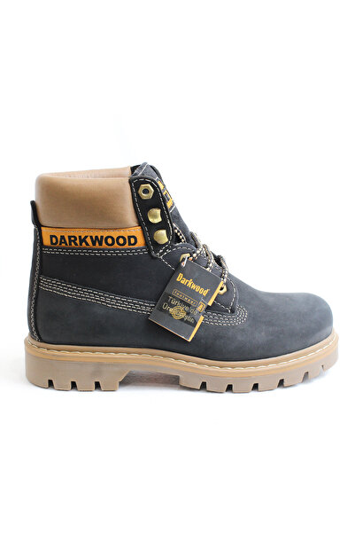 Darkwood Black Nubuck Leather Boots