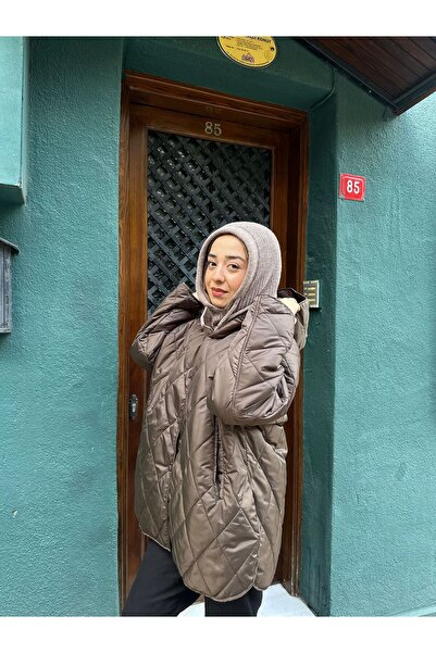 MODA Oversized Hooded Women's Quilted Coat