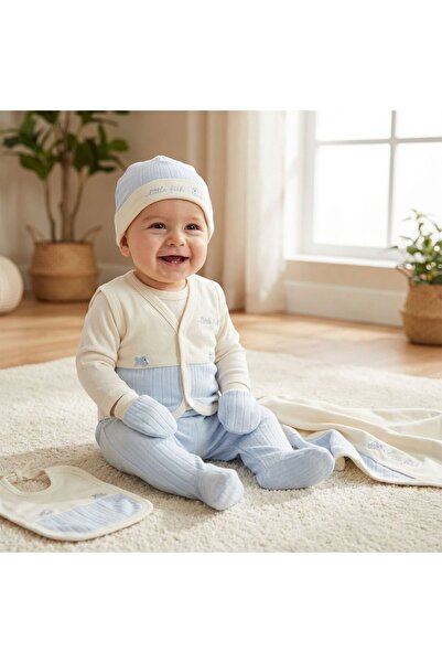 Gaye Men's 10-Piece Hospital Outfit Set with Fish Pattern Straps - 100% Cotton