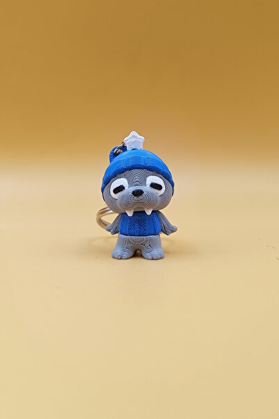 Rodopiva سلسلة مفاتيح على شكل دب البحر المتحرك - حلية مفاتيح متحركة لتزيين ال...