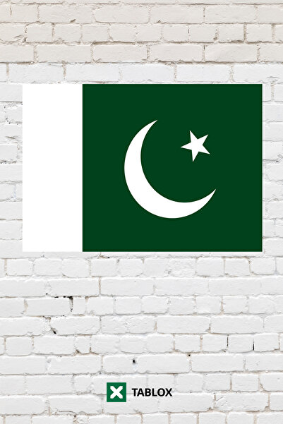 TABLOX Drapelul Pakistanului Tablou decorativ din lemn MDF Tablou din lemn Se...