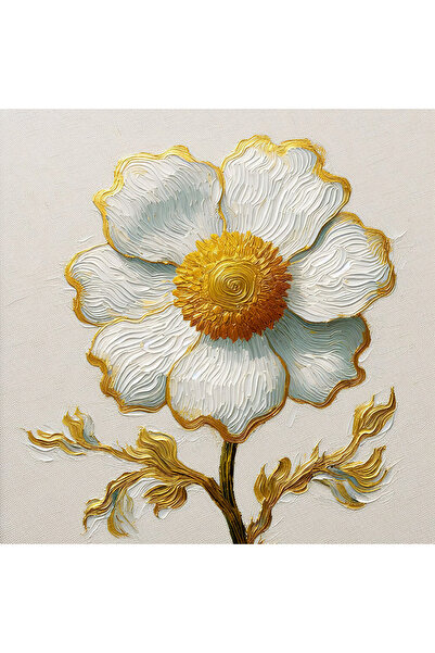 Aden DİJİTAL DEKORATİF PAPATYA KANVAS TABLO