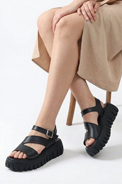 Riccon Women's Sandals 0012607 Black