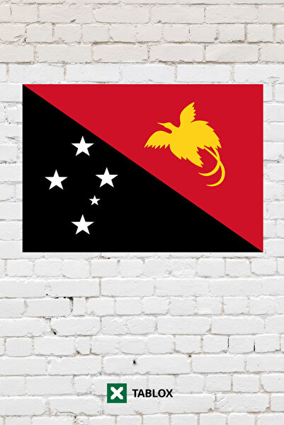TABLOX Papua Noua Guinee Drapelul țării Tablou decorativ cu steagul Tablou di...