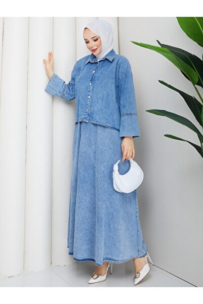 MODA ARS Festive Denim Skirt Set