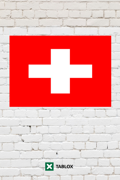 TABLOX Steagul Țării Elvețiene Tablou decorativ din lemn MDF Tablou din lemn ...