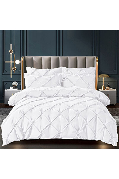 JOJO HOME Pleated Underwear and Elasticated Sheet, White