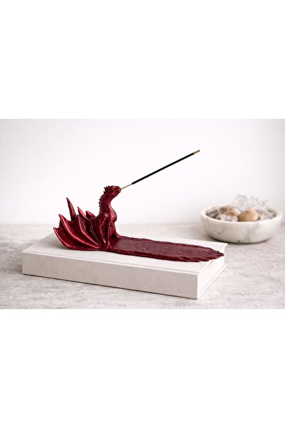 librescraft Fantastik Tarz Dekoratif Ejderha Figürlü Tütsülük