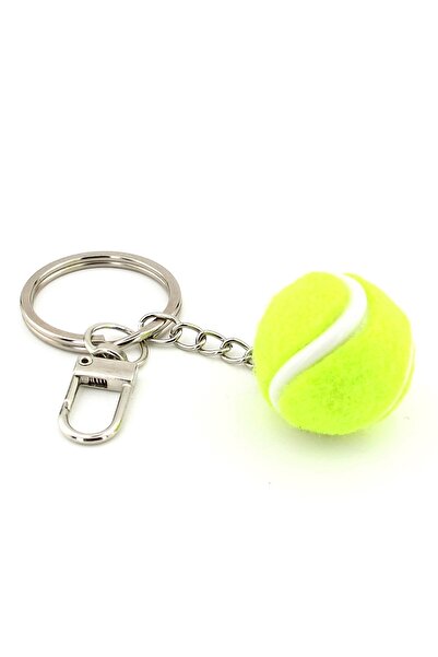 Solfera Tennis Ball Shaped Sports Bag Ornament Charm Keychain Ky178