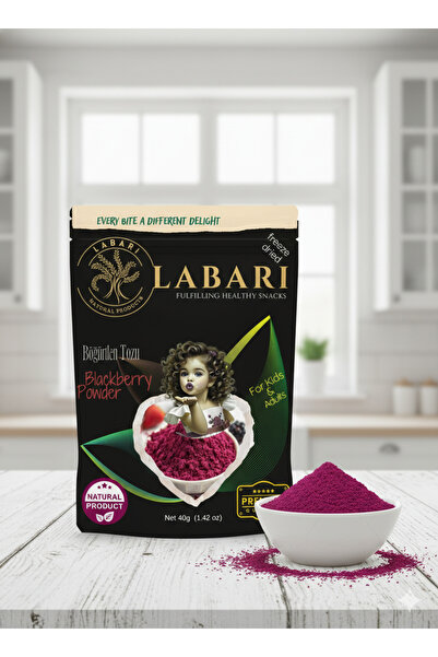 Labari Dondurularak Kurutulmuş Böğürtlen Meyvesi Tozu 40 gram