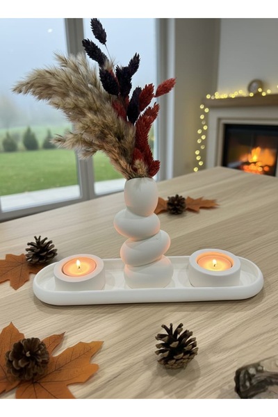 ALPİ HOME 4 lü tealighter seti (ham)