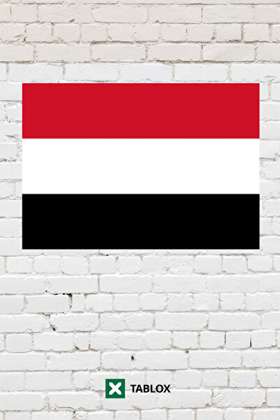 TABLOX Drapelul Yemenului Tablou decorativ din lemn MDF Tablou stradal Cadou ...