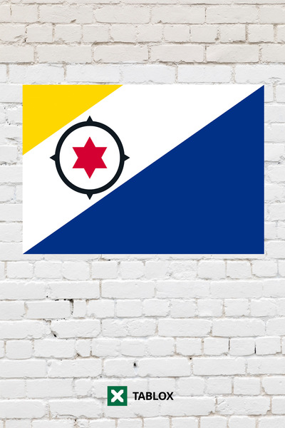 TABLOX Caribbean Netherlands Flag Decorative Painting Mdf Wooden Painting Str...