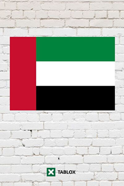 TABLOX United Arab Emirates Flag Decorative Painting Mdf Wood Painting Street...
