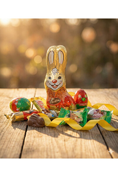 Arimate Premium Easter Gift Set – Chocolate Bunny and Assorted Sweets in Fest...