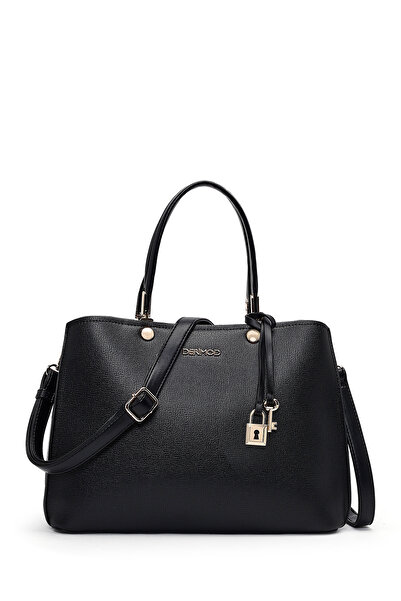 Derimod Women's Black Long Strap Classic Shoulder Bag 26Pbd283618