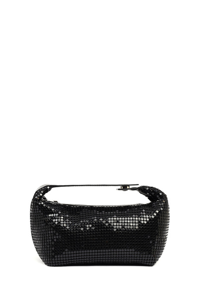 Derimod Geantă de umăr mini neagră cu paiete pentru femei 26PBD2718ML