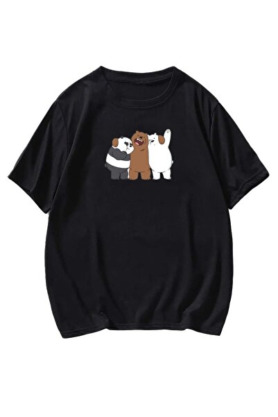 Mythologie Μπλουζάκι 3 Wench Bears -μαύρο, εμπριμέ, λαιμόκοψη, εμπριμέ, κοντό...