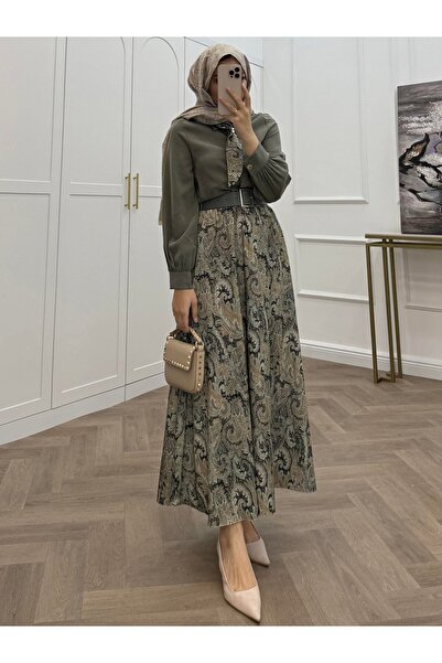 bezenstore FULARLI SATEN ETEKLİ TAKIM